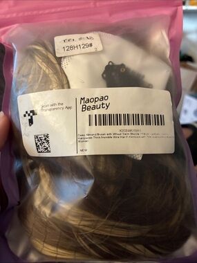 Women’s Hairpiece - Deep Almond Brown with Wheat Germ Blonde - Clip in Hair